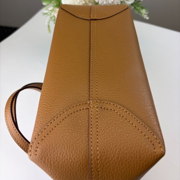 Coach CT859 Small City Tote Bag in Light Saddle - Picture 2 of 6